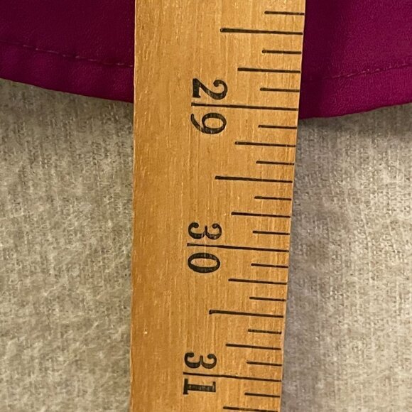 Maurices Blouse Women's 1 Burgundy Cap Sleeve - Picture 7 of 11